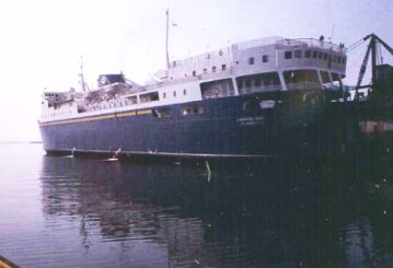 CN Marine rail ferry, North Sydney, Nova Scotia.